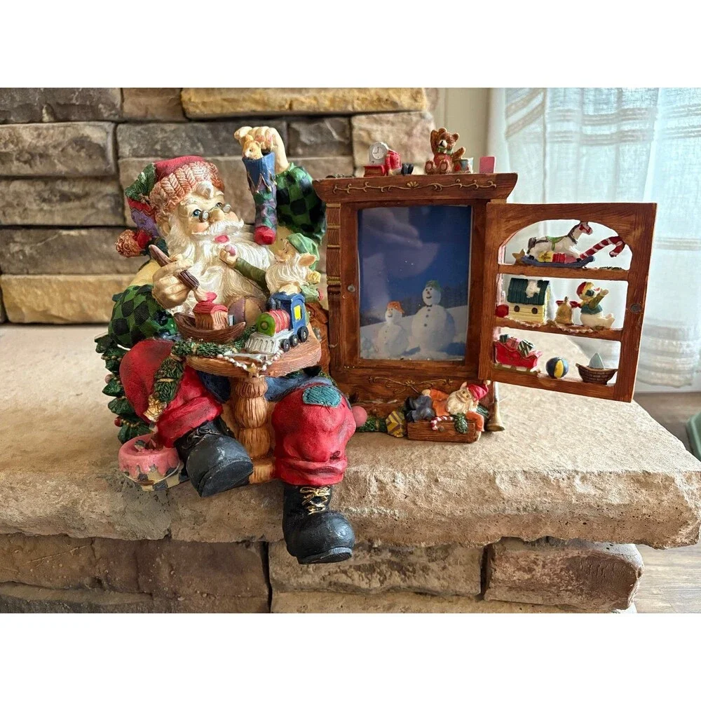 Cracker Barrel Department 56 In the Spirit Santa in Workshop Picture Frame